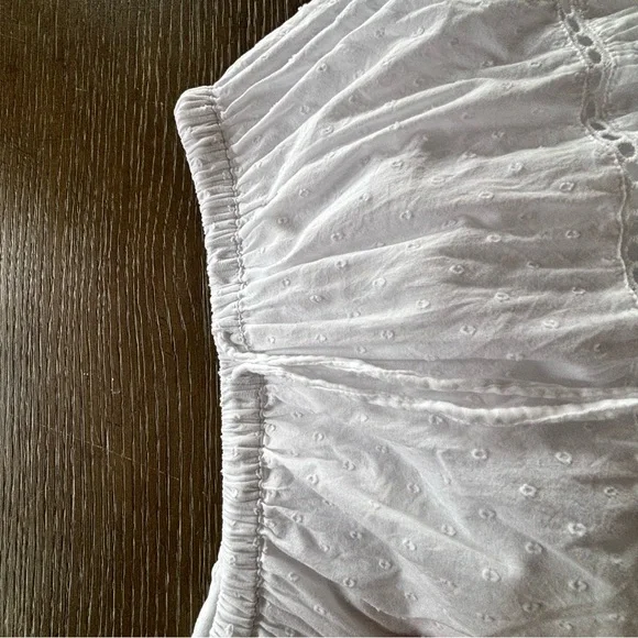 LoveShackFancy White Lace A-Line Skirt - Picture 2 of 4